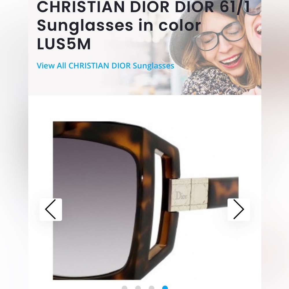 Dior Women's Tortoise Shell Sunglasses